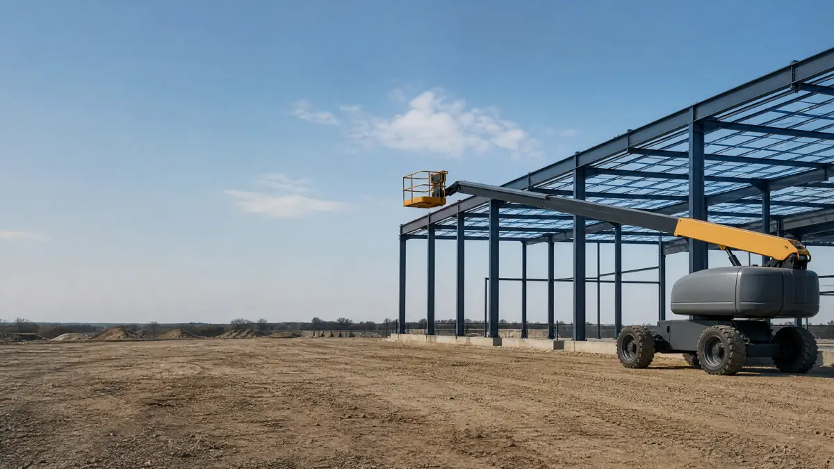 Boom Lifts jobsite access in Lubbock